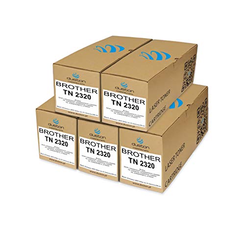 duston 5X TN2320, TN-2320 Schwarz Toner kompatibel zu Brother TN-2320 DCP-L2500D DCP-L2520DW DCP-L2540DN HL-2300D HL-2340DW HL-2360DN HL-2365DW MFCL-2700DW von duston