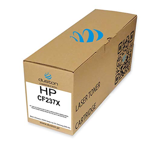 duston CF237X, 37X Schwarz Toner kompatibel mit HP Laserjet Enterprise M631h M632zHP M607dn M607n M608dn M608n M608x M609dh M609dn M609x M631dn M631z M632fht M632 von duston