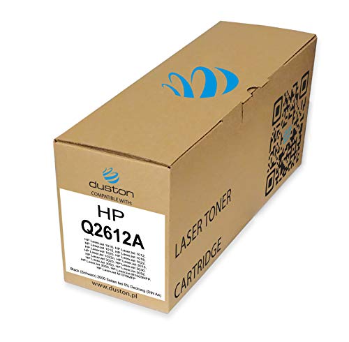 duston Q2612A, 12A Schwarz Toner kompatibel mit HP Laserjet 1010 1012 1015 1018 1020 1022 1022n 3015 3020 3030 3050 3052 3055 M1005MFP M1319MFP von duston