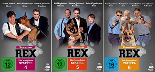 Kommissar Rex - Die komplette 4. + 5. + 6. Staffel [3-Boxen / 9-DVD] von dvd