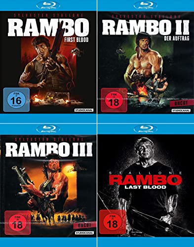 Rambo 1-3 (Teil1+2+3) Uncut (Digital Remastered) + Rambo - Last Blood [Blu-ray] von dvd