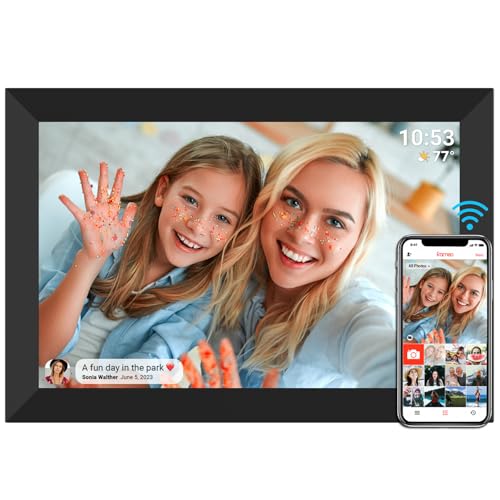 Digitaler Bilderrahmen FRAMEO WLAN 32GB Digitaler Fotorahmen 10,1 Zoll 1280x800 IPS LCD-Touchscreen Smart Cloud-Fotorahmen Mit Automatischer Drehung Momente Sofort Über Die Frameo-App Teilen von dxmart