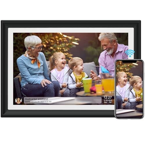 Digitaler Bilderrahmen mit 32 GB 10,1 Zoll WLAN HD IPS-Touchscreen Senden von Fotos Oder Videos Per App Oder E-Mail Unterstützung für USB-Laufwerk/SD-Karte zur Speichererweiterung Automatische Drehung Digitaler Bilderrahmen mit 32 GB 10,1 Zoll WLAN HD IPS-Touchscreen Senden von Fotos Oder Videos Per App Oder E-Mail Unterstützung für USB-Laufwerk/SD-Karte zur Speichererweiterung Automatische Drehung von dxmart