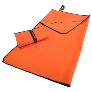 Dyckhoff Mikrofaser Handtuch mit Reißverschluss orange 60,0 x 120,0 cm von dyckhoff