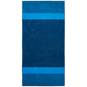 Dyckhoff Saunatuch XL Two-Tone Stripe blau 100,0 x 200,0 cm von dyckhoff