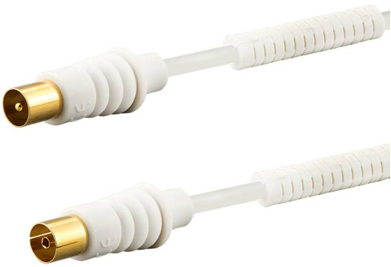 AB 207 G IEC-Absorber-Verbindungskabel (7,5m) Stecker > Buchse weiß von e + p