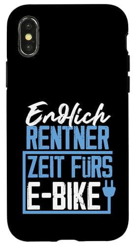 Endlich Rentner Zeit fürs E-Bike Fahrrad Design Hülle für iPhone X/XS von e-Bike Designs für Rentner und den Ruhestand