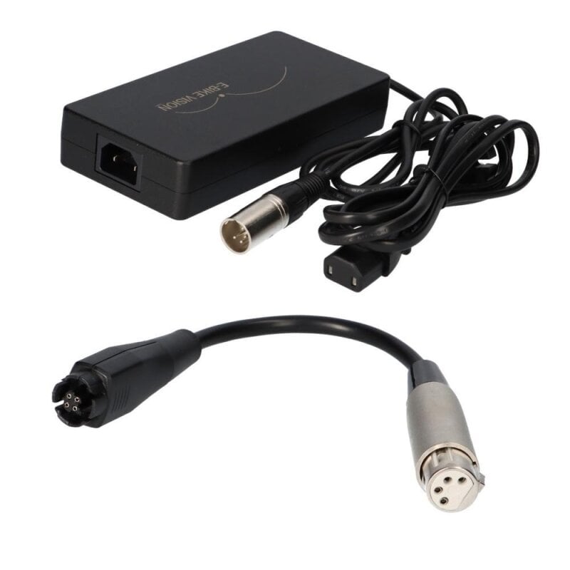Schnell-Ladegerät & Lade-Adapter passend Nachbauakkus Yamaha PW-X und PW Series SE, TE Rahmen 36 Volt Schnell-Ladegerät & Lade-Adapter passend Nachbauakkus Yamaha PW-X und PW Series SE, TE Rahmen 36 Volt von e-Bike Vision