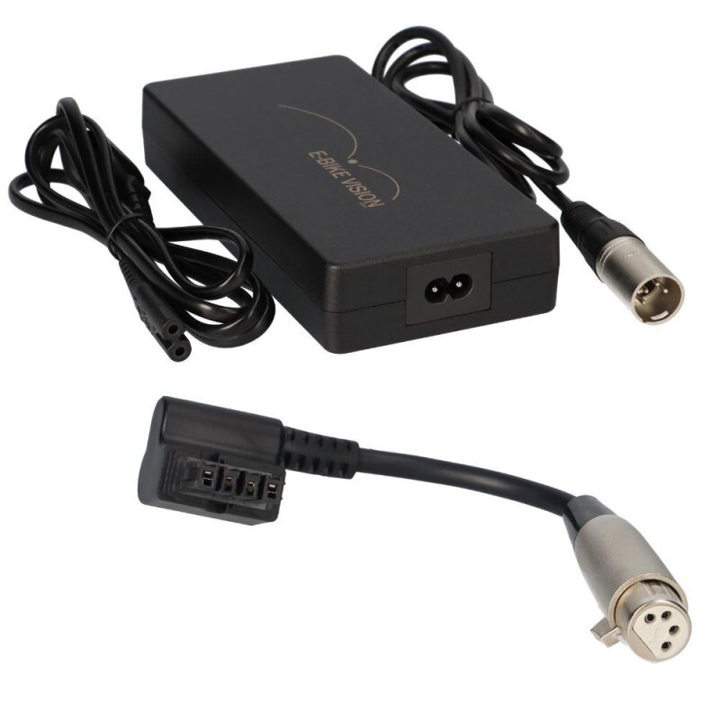 Set Ladegerät E-Bike Vision 36V 4A + Next Generation Adapter Set Ladegerät E-Bike Vision 36V 4A + Next Generation Adapter von e-Bike Vision