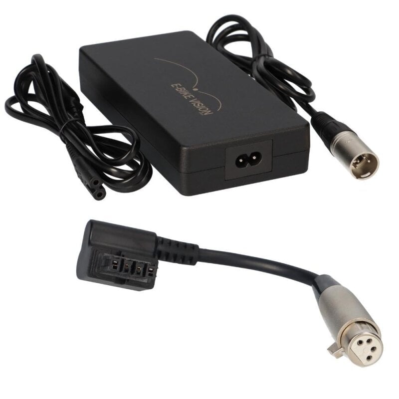 Set Ladegerät E-Bike Vision 36V 4A + Next Generation Adapter Set Ladegerät E-Bike Vision 36V 4A + Next Generation Adapter von e-Bike Vision