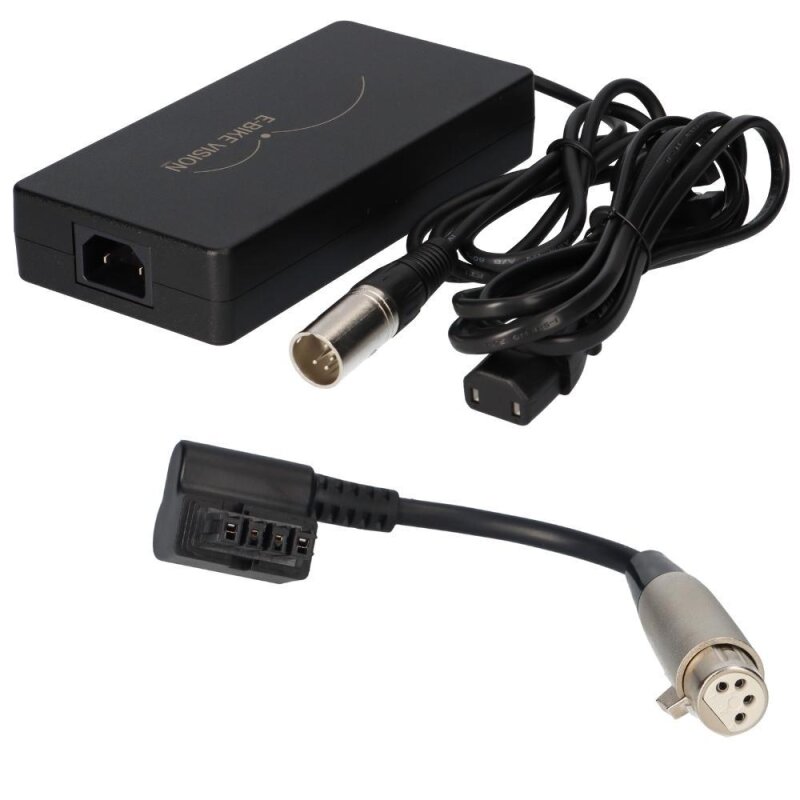 Set Ladegerät E-Bike Vision 36V 6A + Next Generation Adapter Set Ladegerät E-Bike Vision 36V 6A + Next Generation Adapter von e-Bike Vision