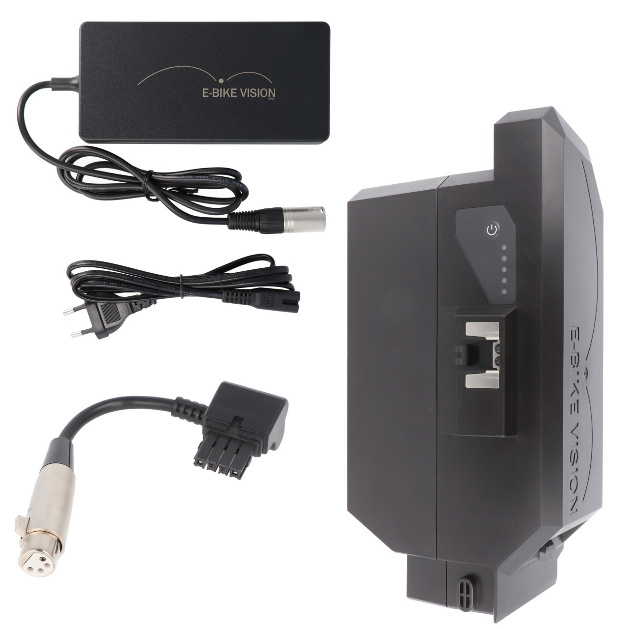 Set E-Bike Akku nur passend für den Panasonic Next Generation 36V 19Ah 691Wh Version NKY467B2 mit Ladeadapter und E-Bike Vision Power Pack Schnell-Lader 4A/36V Set E-Bike Akku nur passend für den Panasonic Next Generation 36V 19Ah 691Wh Version NKY467B2 mit Ladeadapter und E-Bike Vision Power Pack Schnell-Lader 4A/36V von e-bike-vision