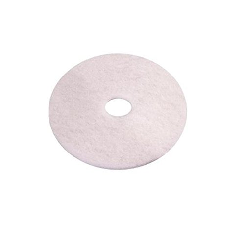 e-line Bodenpads 02.01.01.0921 Polyester Thin Line Pad 533,4 mm Durchmesser, 228,6 mm Mittelloch, weiß (10 Stück) von e-line Floor Pads