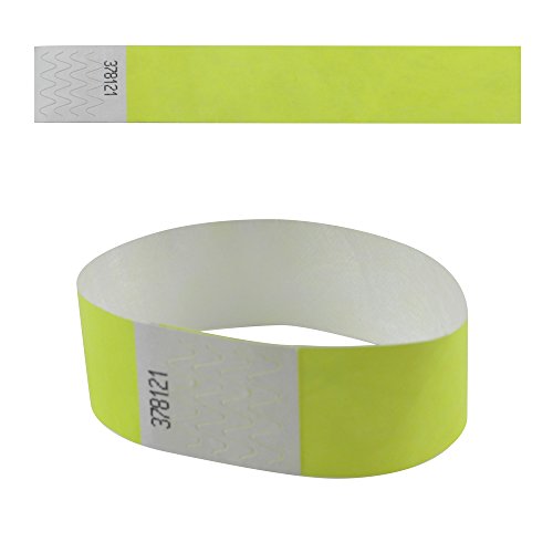 eBuyGB 13281 Uni Sicherheit Tyvek Papier Event Handgelenk Band P Pack of 500 lindgrün von eBuyGB