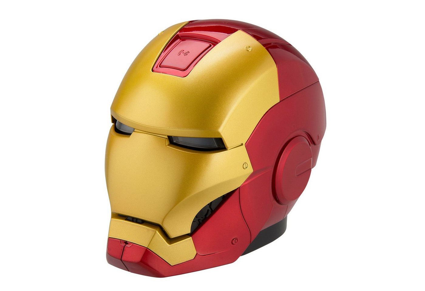 eKids ekids Vi-B72IM Marvel Iron Man Helm Bluetooth Wireless Lautsprecher mit leuchtenden Augen tragbar Gold/rot Bluetooth-Lautsprecher (Bluetooth, hochwertiger Klang, Lichteffekte, Bluetooth) von eKids