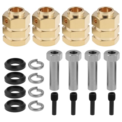 eMagTech 1Set Messing Rad Hex 15mm Verl?ngerung Adapter Kit Kompatibel mit TRX4 1/10 RC Crawler LKW Auto eMagTech 1Set Messing Rad Hex 15mm Verl?ngerung Adapter Kit Kompatibel mit TRX4 1/10 RC Crawler LKW Auto von eMagTech