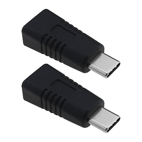 eMagTech 2 STÜCKE Typ-C Stecker auf Mini USB Buchse Adapter Unterstützung Ladenadapter Datensynchronisationsstecker Konverter für Handy Tablet Digitalkamera Bluetooth Headset von eMagTech