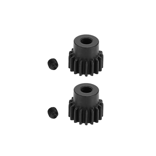 eMagTech 2 Stück 48DP 17T Metall Motorgetriebe Bürstenloses Motorritzel Geeignet für 1/10 RC Modell Upgrade von Fahrzeug Getriebeteilen Zubehör Schwarz eMagTech 2 Stück 48DP 17T Metall Motorgetriebe Bürstenloses Motorritzel Geeignet für 1/10 RC Modell Upgrade von Fahrzeug Getriebeteilen Zubehör Schwarz von eMagTech