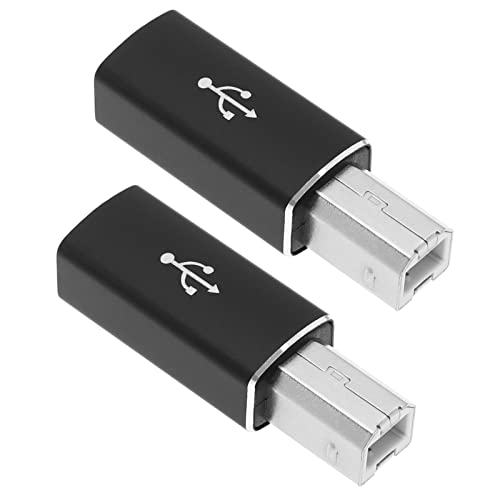 eMagTech 2 x USB C auf USB B Midi Adapter Typ C Buchse auf USB 2.0 Stecker Konverter zum Anschluss von Typ-C Geräten an Drucker Elektrische Tastatur Digital Piano von eMagTech