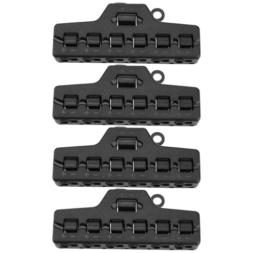 eMagTech 4 Stück TL-106CV 3-Port-Schnellverteiler Out-Line-Splitter 42 VDC 1,5 A 0,34–0,75 Mm² für Eisenbahnmodellszenen Und Verschiedene LED-Leuchten Schwarz von eMagTech