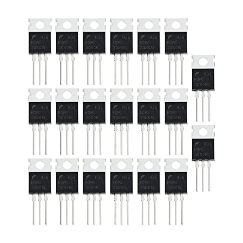 eMagTech N-Channel FQP30N06L MOSFET Transistor ESD bewertet TO-220 30A 60V 3Pin Internationale Gleichrichterleistung für Heimindustrie und Heimwerker von eMagTech