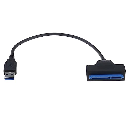 eMagTech USB 3.0 auf 7+15 22polig Slimline SATA Adapter Kabel 2,5 Zoll SSD HDD Festplattenadapter Konverter Plug and Play für Laptop PC DVD Player von eMagTech