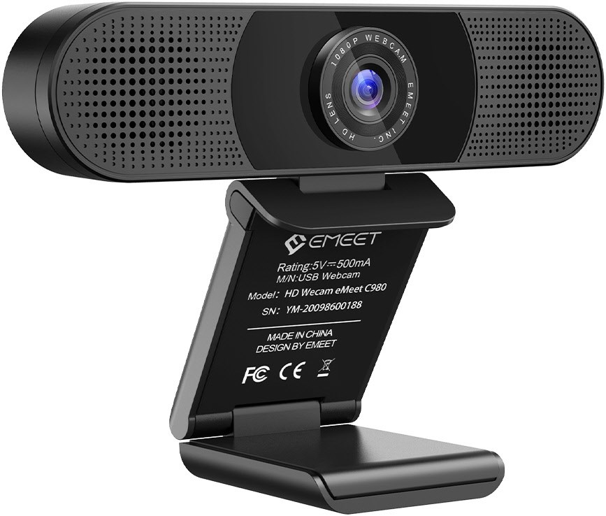 C980 Pro HD Webcam schwarz von eMeet