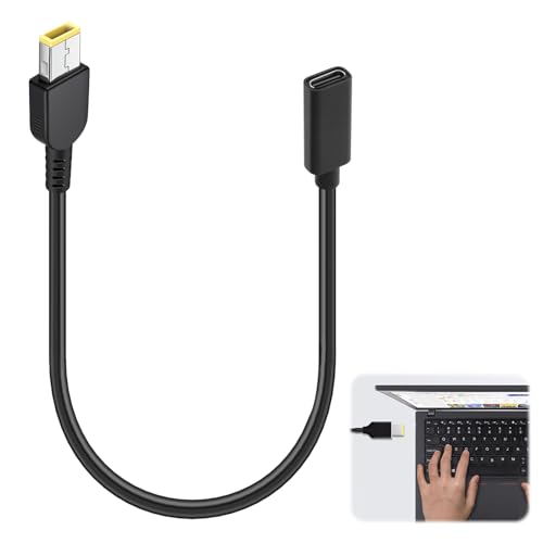 eModwey Typ C USB-C zu Rechteck Netzstecker Ladekabel für ThinkPad X1 Carbon, Typ C PD Emulator Trigger Kabel, Kompatibel mit 65W-100W Ladegeräten, DC 18V-20V Ausgang, 11.0 x 4.5 mm Stecker eModwey Typ C USB-C zu Rechteck Netzstecker Ladekabel für ThinkPad X1 Carbon, Typ C PD Emulator Trigger Kabel, Kompatibel mit 65W-100W Ladegeräten, DC 18V-20V Ausgang, 11.0 x 4.5 mm Stecker von eModwey