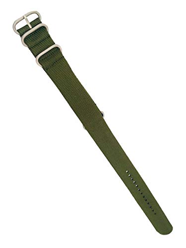 eNe Uhrenarmband, Dunkelgrün, 23MM, Streifen von eNe