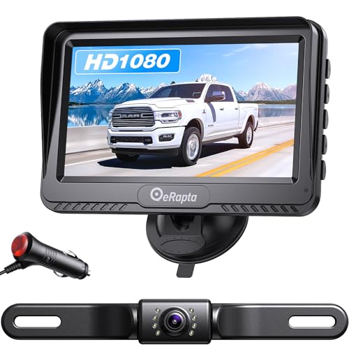 eRapta ERT03 1080P Drahtlose Rückfahrkamera mit Monitor für Auto-Pickup von eRapta