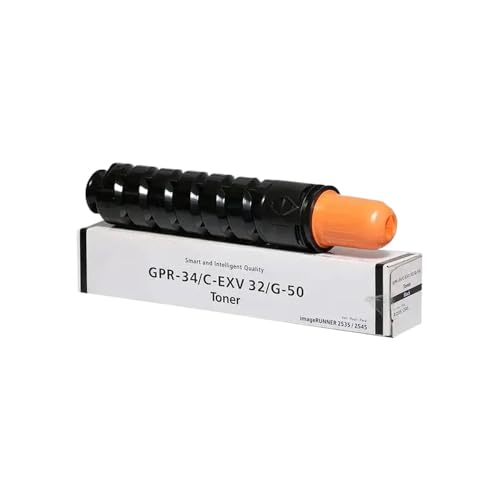 eRgDFS Kompatibel mit G50 GPR-34 C-EXV32 Toner Patronen IR 2325 2545 Kopierer BK900G BK700G Tonerpulver(BK-900g) von eRgDFS