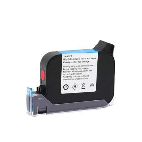 eRgDFS Kompatibel mit Handheldinten -Tintenstrahldruckern ECO Lösungsmittel Tintenpatrone JS12M 12,7 mm Schnell trocken(JS12(M)-Red) von eRgDFS