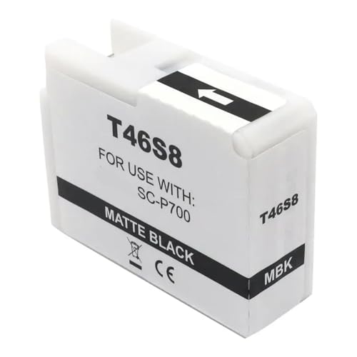 eRgDFS Kompatibel mit Tintenwagen P700 Tintenstrahldrucker T46S T46S1 T46S2 T46S3 T46S4 T46S5 T46S8 T46SD(T46S8 MBK) von eRgDFS