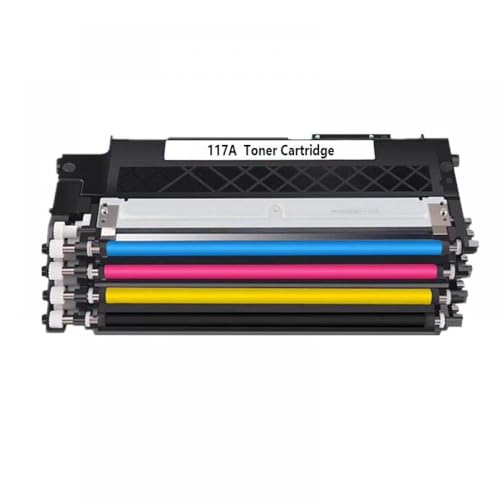 eRgDFS Kompatibel mit Toner Patrone 1Set 4Color mit Chip -Lasermodellen 150A 150W 150NW MFP 178NW 179FNW 117A W2070A W2071A W2072A W2073A von eRgDFS