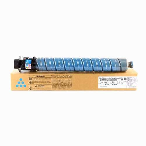 eRgDFS Kompatibel mit Toner Patronen MPC 4503 4504 5503 5504 6003 6004 Toner MP C4503 C4504 C5503 C5504 C6004 Volumen MPC6003(Cyan-400g) von eRgDFS