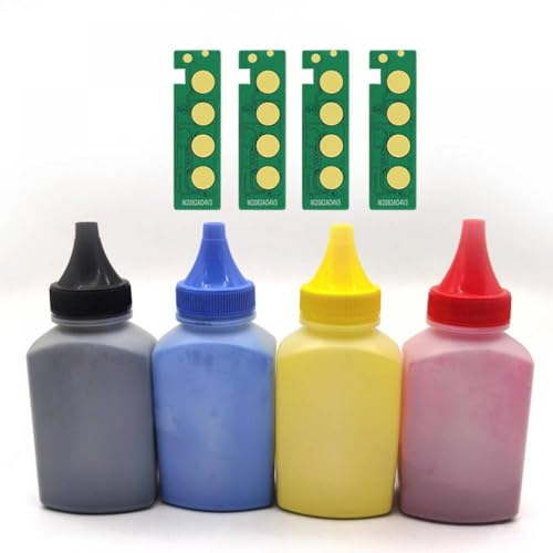 eRgDFS Kompatibel mit Tonerpulverpulverfarbe Laserdrucker 117A W2070A W2071A W2072A W2073A Verwendung mit 178 NW 179FNW 150A 150W 150 NW MFP mit Chip(1 Set Toner and chip) von eRgDFS