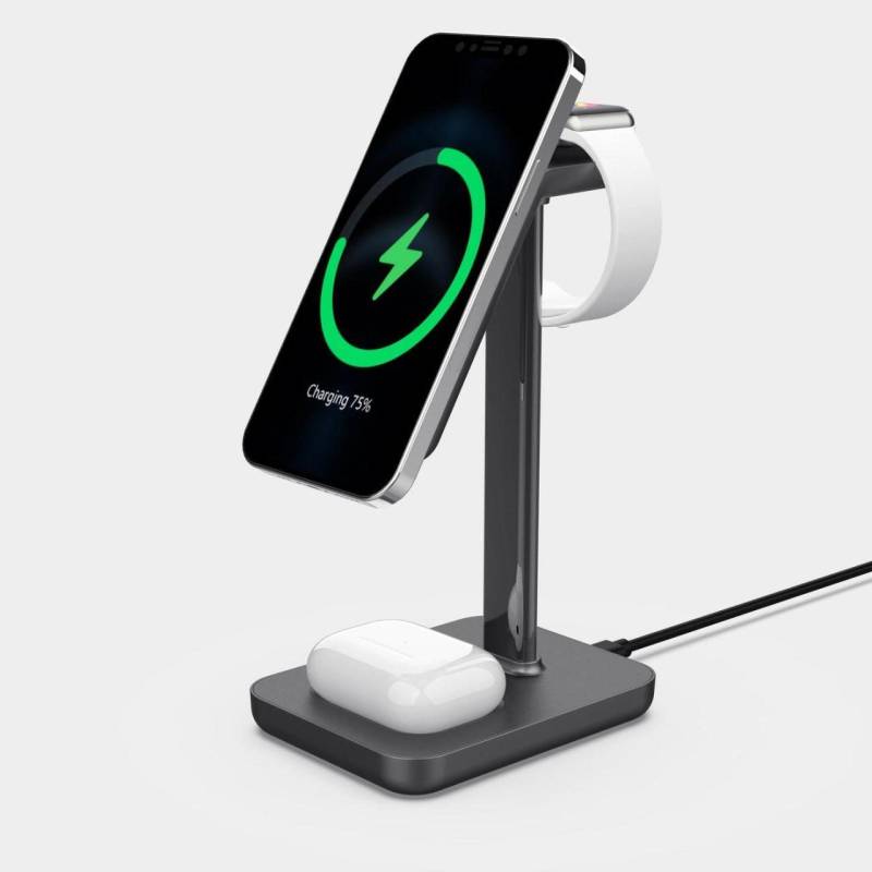 eSTUFF 3in1 Magnetic Wireless Desktop Charger von eSTUFF
