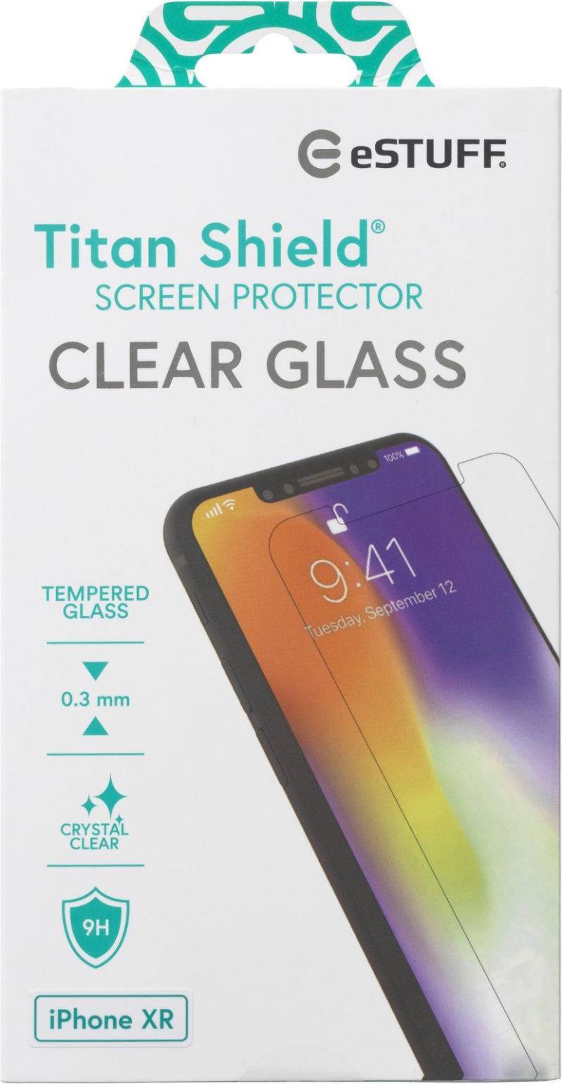 eSTUFF Titan Shield - Bildschirmschutz für Handy - Glas - kristallklar - für Apple iPhone XR (ES501130) von eSTUFF