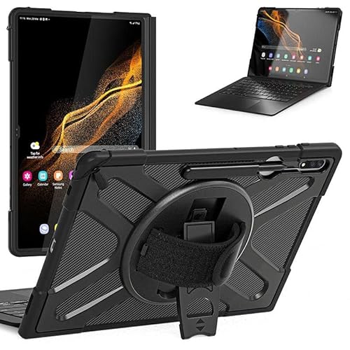 eSTUFF Atlanta Defender Case Samsung Galaxy Tab S8 Ultra, W127163037 (Galaxy Tab S8 Ultra. Black.Raised Sides and Hard-Shell Design with Hand Strap and Shoulder Strap) von eSTUFF