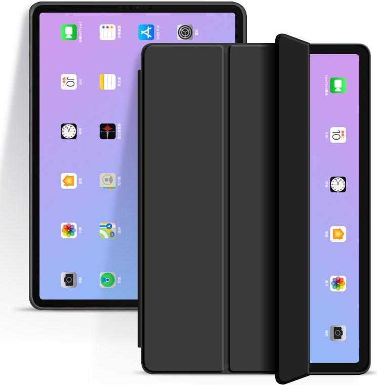 eSTUFF - Flip-Hülle für Tablet - Thermoplastisches Polyurethan (TPU) - Schwarz - 10.9 - für Apple 27,90cm (11)  iPad Pro (3. Generation) von eSTUFF