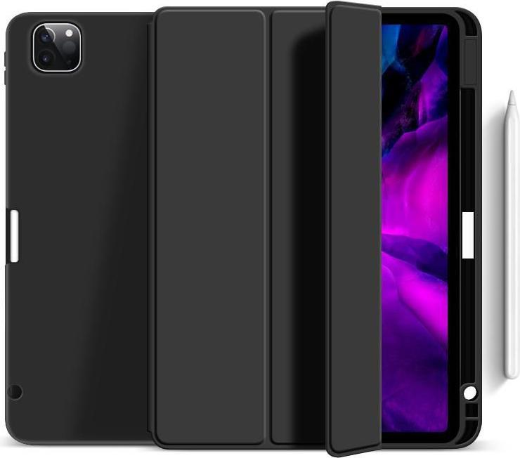 eSTUFF - Flip-Hülle für Tablet - Thermoplastisches Polyurethan (TPU) - Schwarz - 27,90cm (11) - für Apple 27,90cm (11)  iPad Pro (3. Generation) (ES682151-BULK) von eSTUFF
