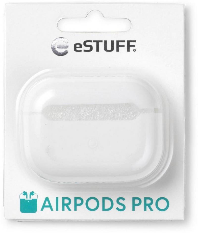 eSTUFF Handyhülle eSTUFF Silicone Cover for AirPods Pro - White von eSTUFF