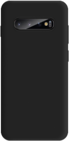 eSTUFF - Hintere Abdeckung für Mobiltelefon - Silikon - Schwarz - für Samsung Galaxy S10 von eSTUFF