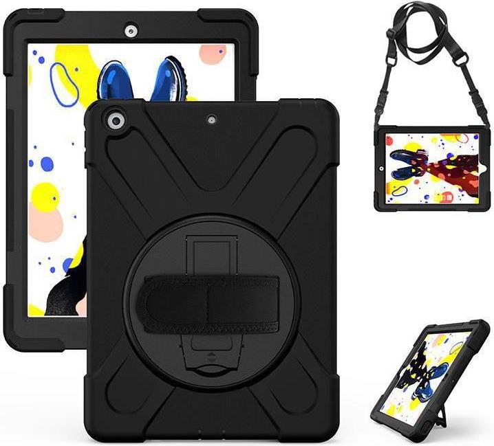 eSTUFF - Hintere Abdeckung für Tablet - Silikon, Polycarbonat - Schwarz - 10.2 - für Apple 10.2  iPad (9. Generation) (ES681554-BULK) von eSTUFF