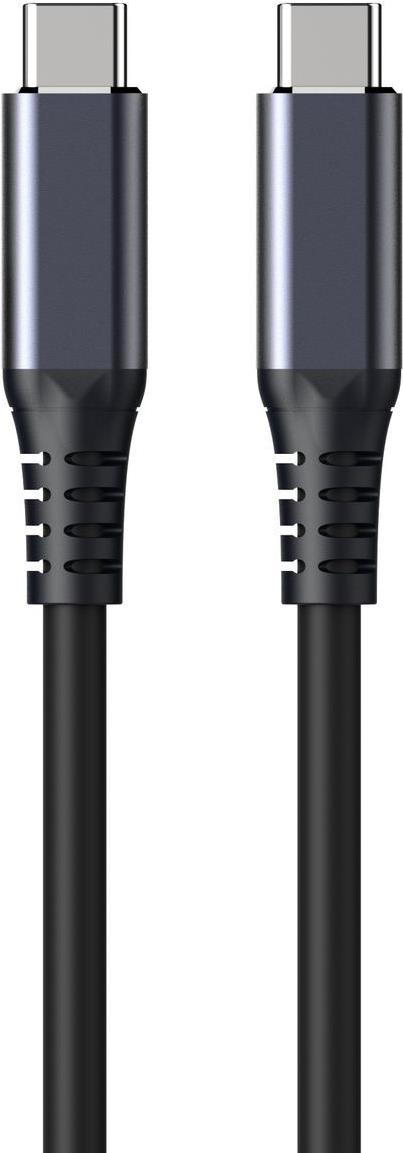 eSTUFF INFINITE - USB-Kabel - 24 pin USB-C (M) zu 24 pin USB-C (M) - USB 2.0 - 2 m - 100 % recycelter Kunststoff - weiß (ES604275) von eSTUFF