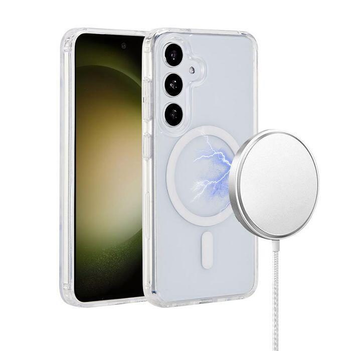 eSTUFF Samsung Galaxy S24+ INFINITE OSLO Magnetic Hybrid Cover - Transparent von eSTUFF