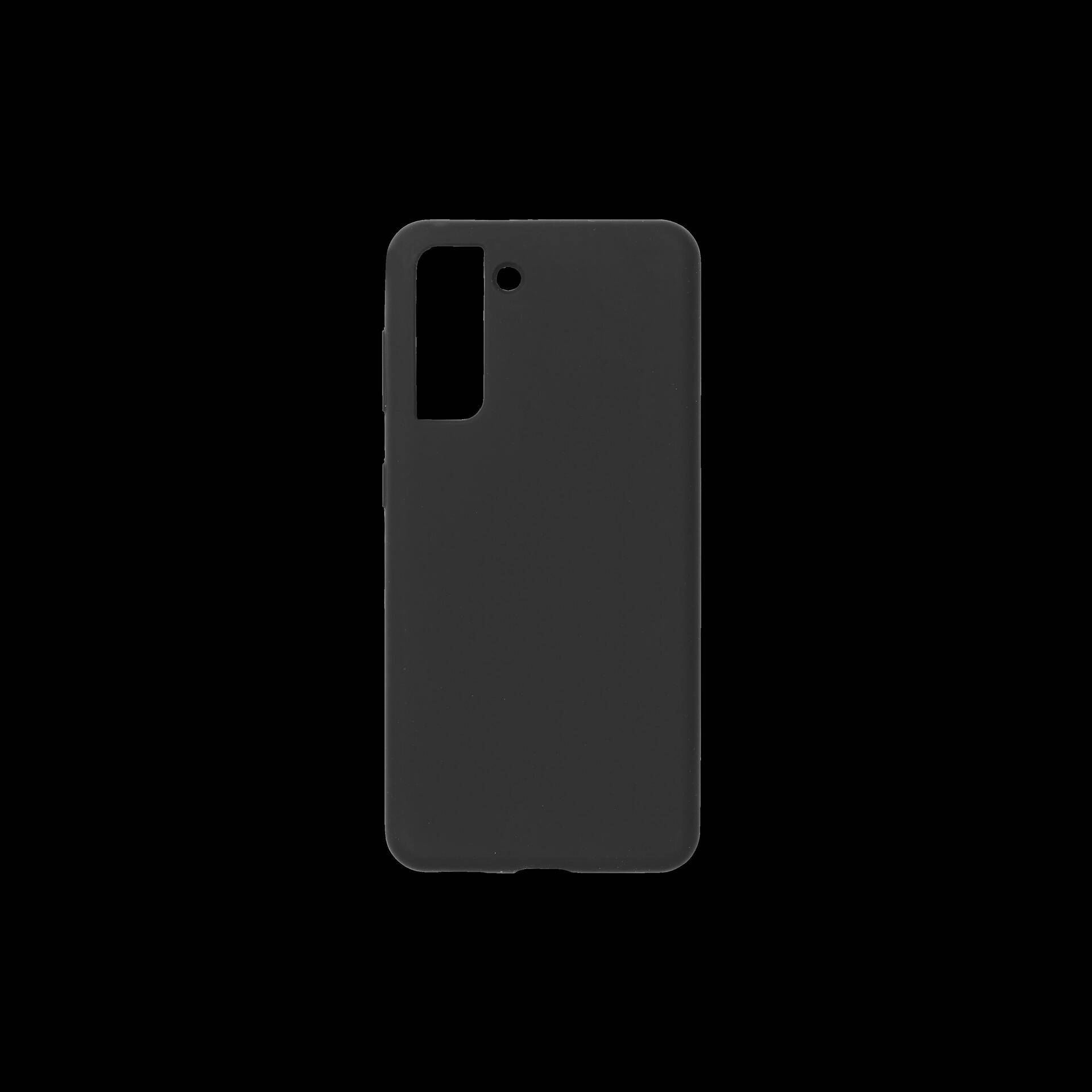 eSTUFF Silicone Case - Hintere Abdeckung für Mobiltelefon - Silikon - Schwarz - für Samsung Galaxy S21 5G von eSTUFF