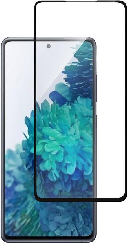 eSTUFF Titan Shield - Bildschirmschutz für Handy - volle Abdeckung - Glas - Rahmenfarbe schwarz (Packung mit 10) - für Samsung Galaxy S20 FE (ES504064-10BULK) von eSTUFF