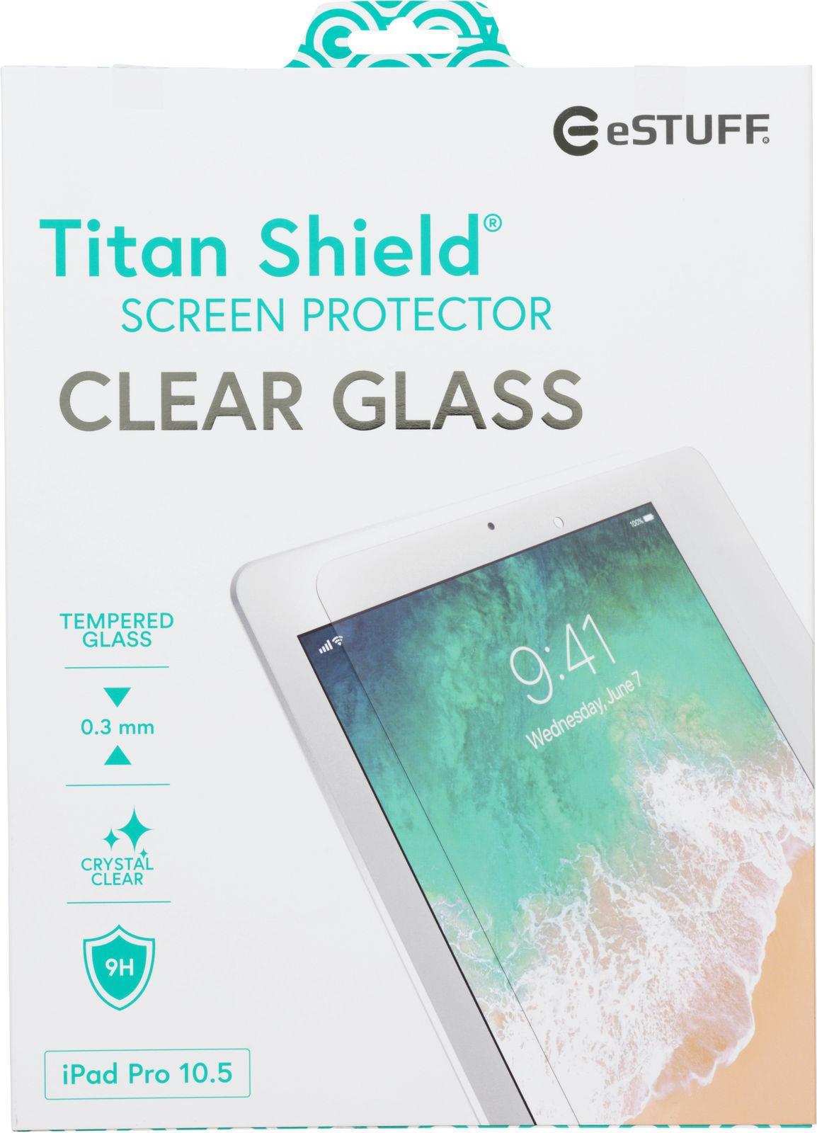 eSTUFF Titan Shield - Bildschirmschutz für Tablet - Glas - klar - für Apple 10.5  iPad Pro (ES503300) von eSTUFF