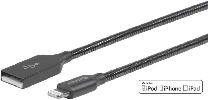 eSTUFF USB-C to Lightning Cable MFI - 0,5m, Grau von eSTUFF